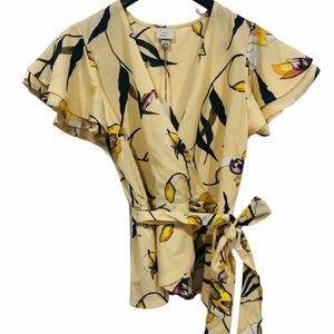 A New Day Yellow Floral Blouse